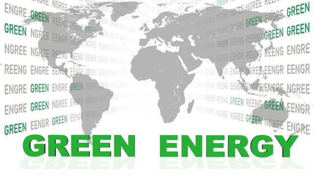 green zeitgeist - composition of various graphic elements - 3D illustration