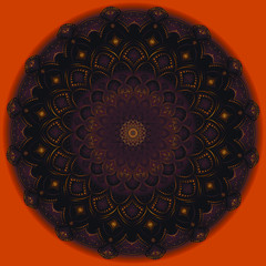  Round pattern, brown shades from iris, dark chocolate to milk.