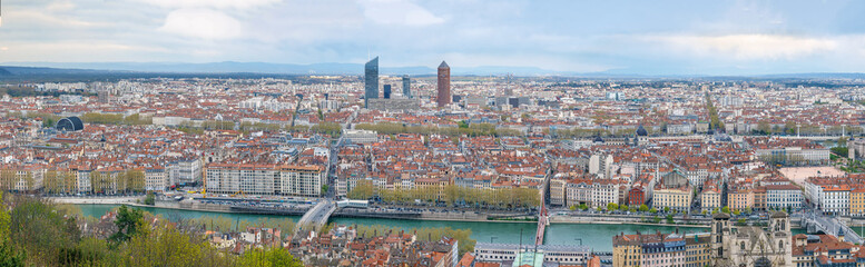Panoramic view of Lyon, Frane