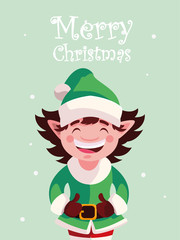 card of christmas with label merry christmas