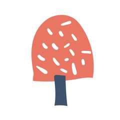 Vector hand drawn Fruit tree outline doodle icon. Fruit tree sketch illustration for print, web, mobile and infographics isolated on white background