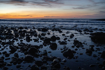 Obraz premium Sonnenuntergang in El Zonte, El Salvador