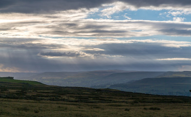 Fototapeta premium Wielkie niebo nad Wensleydale