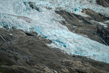Fototapeta na wymiar Gletscher Nahaufnahme in Norwegen Eis 
