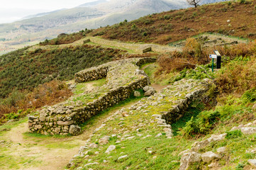 Dated Walls In The Iron Age Dated In The Third Century BC In The Castro Veton De El Freillo. December 15, 2018. El Raso Avila Castilla Leon Spain Europe. Travel Tourism Street Photography.