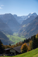Todi mountain and valley, Glarus Switzerland