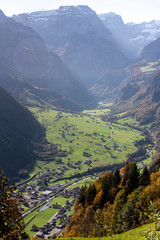 Fototapeta na wymiar view of the Glarus mountains Switzerland