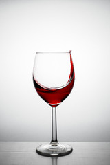 Red wine splash