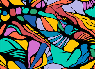 Organic Abstract seamless repeat