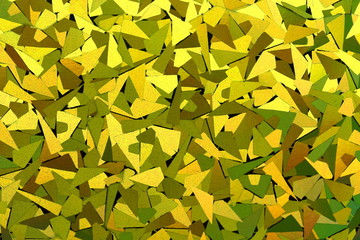 A color abstract photo of paper off cuts in a bin of a card crafters studio.