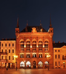Historical Artus Court (Dwor Artusa) at Market square in Torun.  Poland © Andrey Shevchenko