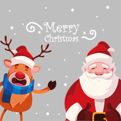 card of christmas with label merry christmas