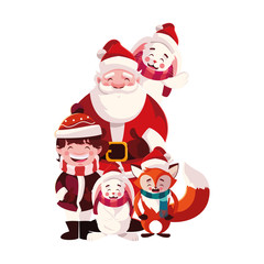 card of christmas in white background