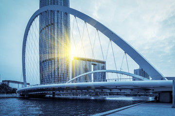 Tianjin urban construction Highway Bridge..