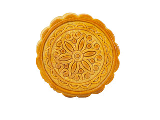 One piece of Mooncake, Isolated background.