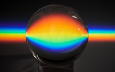 Colors of the rainbow product of Broken light, showing the spectrum of the light being bent by a...