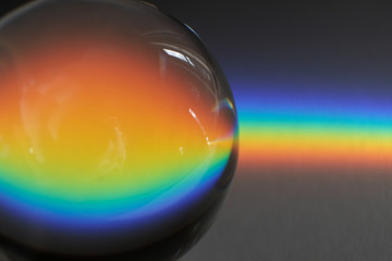 Colors of the rainbow product of Broken light, showing the spectrum of the light being bent by a...