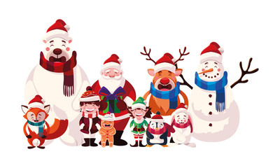 card of christmas in white background