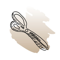 scissors vector doodle