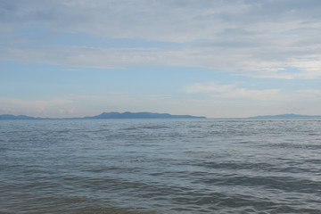 Fototapeta premium Evening sea view at Jomtien Beach, Pattaya