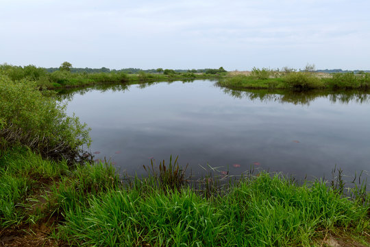 Verlauf der Narew in Polen - Narew river in Poland