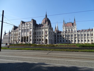 Naklejka premium houses of parliament in Budapest