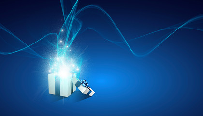 regalo, pacco, natale, natale, sorprendente, spettacolare © xyz+