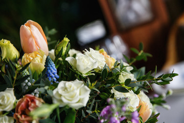 stunning beautiful flowers for a top event, flowers decorating your holiday and Christmas