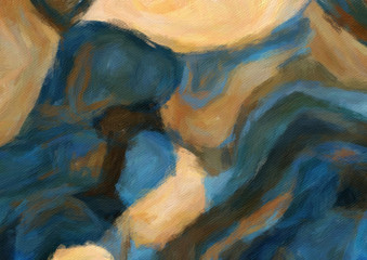 Colorful oil painting abstract art texture with brush strokes. Vintage Style background with space for text. Good for banner, design work and advertising or commercial. Can be printed in very big size