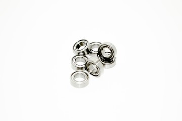Bearings on a white background.Isolated background