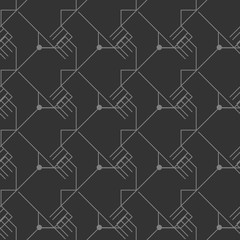 Seamless abstract geometric background or pattern for web sites and covers or fabrics, clothing, etc. Vector.