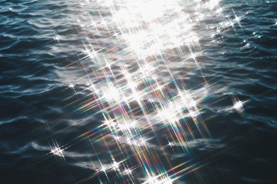 Sunlight reflecting on waters