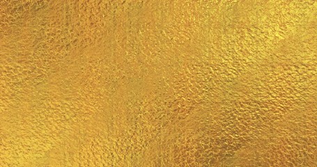 Golden foil background. Gold texture 3D rendering image
