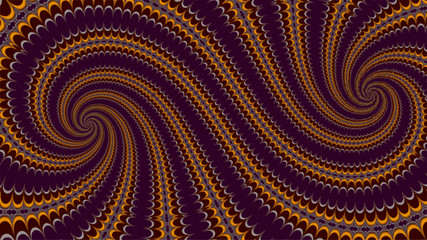 Ornate geometric pattern and artfully abstract multicolored background