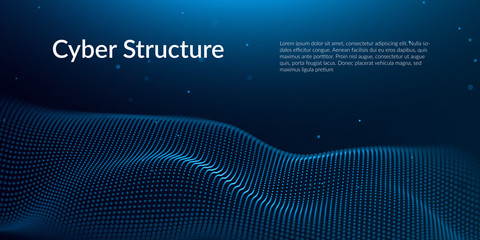 Digital technology background. Abstract connections. Futuristic sci-fi user interface concept with gradient. Big data, artificial intelligence, music hud. Blockchain and cryptocurrency. Vector