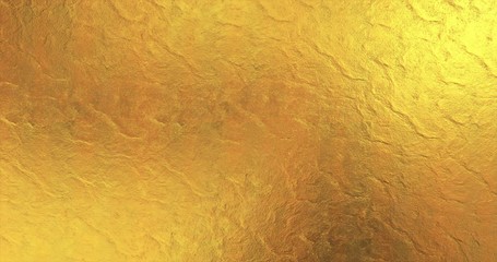 Golden foil background. Gold texture 3D rendering image