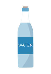 glass bottle with water