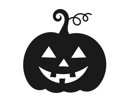 Halloween pumpkin Jack O Lantern icon.