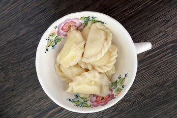 Dumplings with cottage cheese