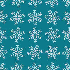 Obraz na płótnie Canvas Seamless background with snowflakes