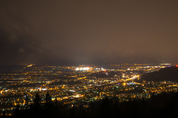 city at night Salzburg Austria