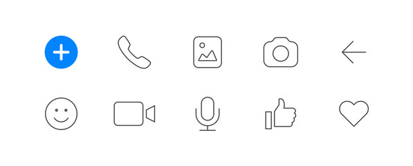 website line icons vector illustration