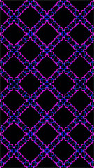 Ornate geometric pattern and abstract multicolored background