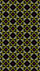 Ornate geometric pattern and abstract multicolored background