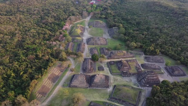 Pyramids El Taj&iacute;n an ancient town in Veracruz Mexico is a beautiful UNESCO archeological site. Religious temples, pyramids and town served to Totonacas tribe. 