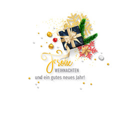 Weihnachten - Frohe Weihnachten. Weihnachtskarte