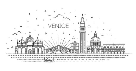 Venice city, illustration