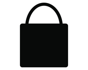 vector simple icon, padlock shaped