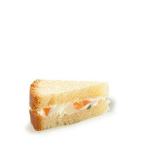 Pan Brioche salato Panettone gastronomico Typical Italian buffet isolated on white