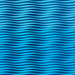 Seamless sea waves texture in blue tones.